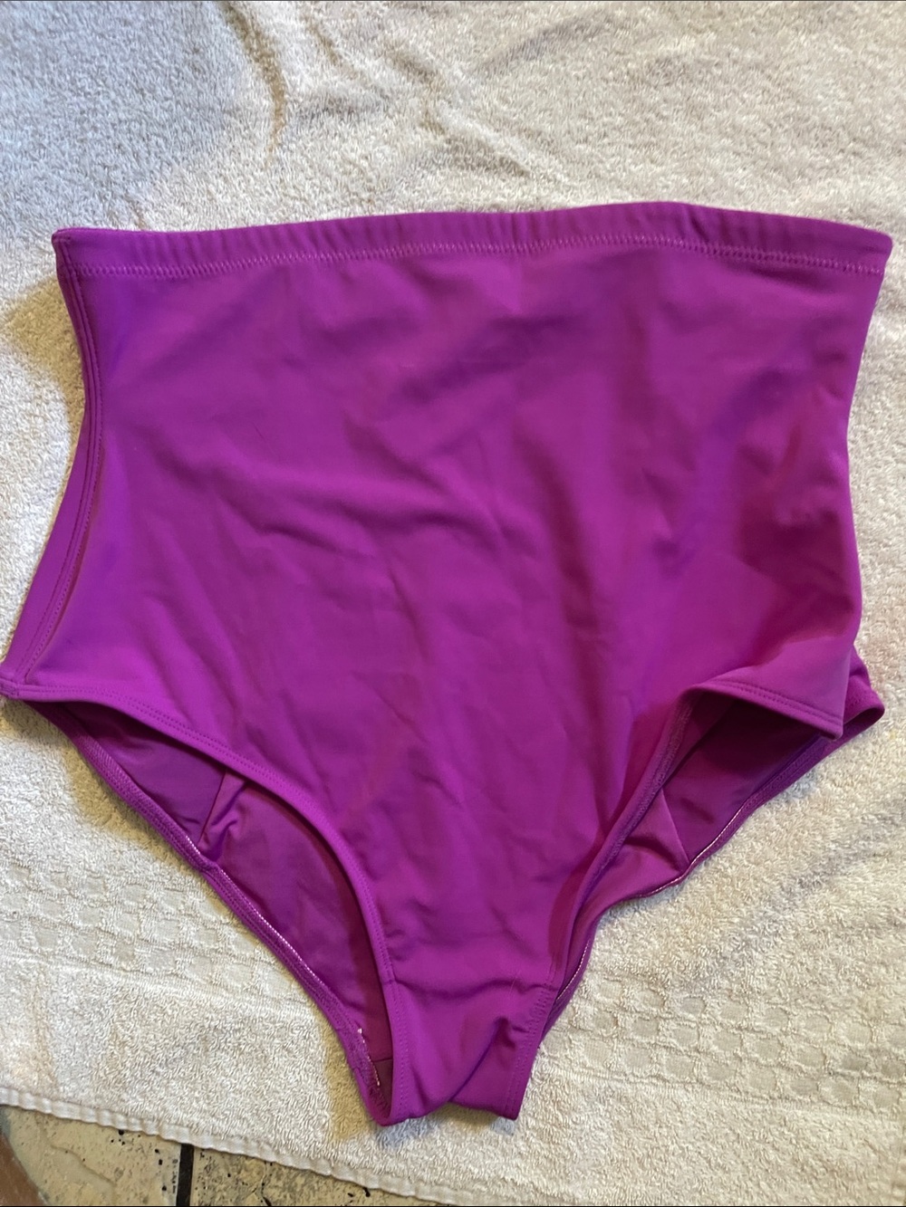 High-Waist Purple Bikini Bottoms